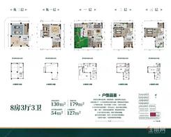 【合院别墅130㎡户型】