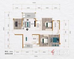 【C3四房户型】4室2厅2卫1厨2阳台