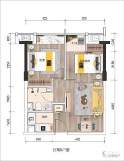 【公寓B户型36㎡】