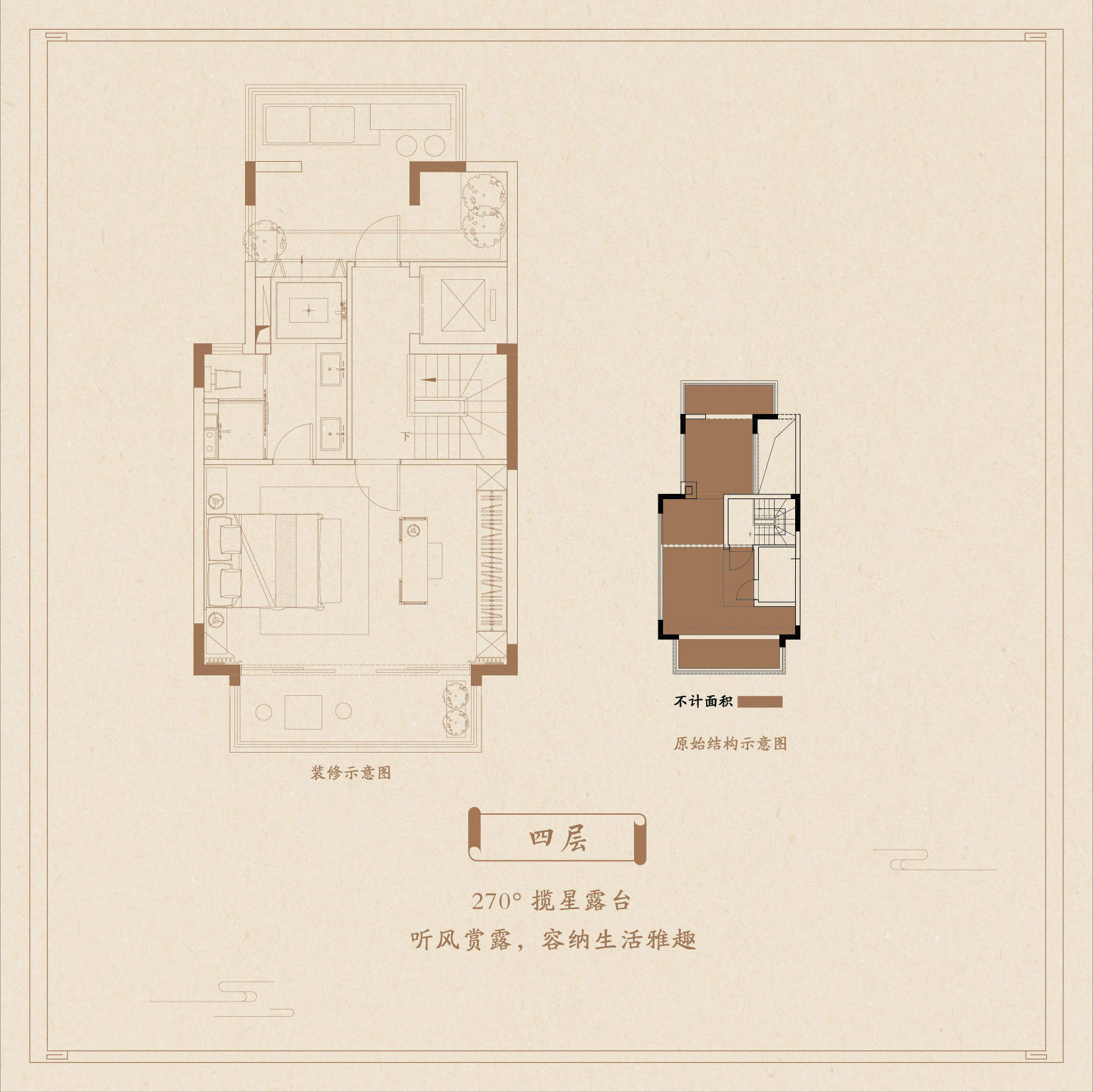 别墅143㎡户型4层