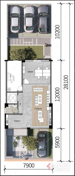 【7/8号楼578㎡平面图】
