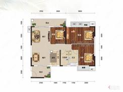 【9#D1户型】3室2厅2卫1厨2阳台