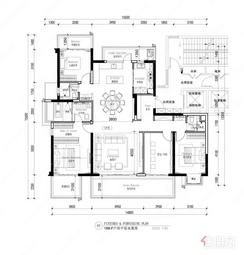 【F户型188㎡】4室2厅3卫2厨4阳台