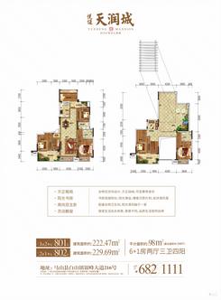 【楼中楼1#2单元801-2#1单元802】6室2厅3卫1厨4阳台