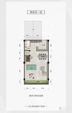 【水岸公馆155-158㎡负一层】5室4厅7卫2厨3阳台