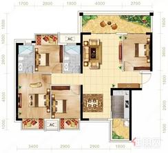 【B区125㎡01/02户型】4室2厅2卫1厨2阳台