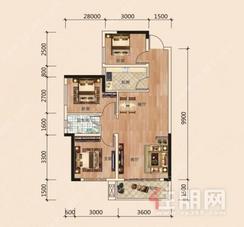 【B1户型 】3室2厅1卫