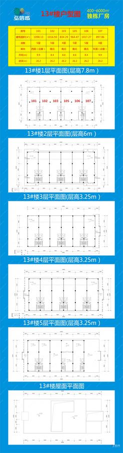 【13#楼户型图834-1098㎡】