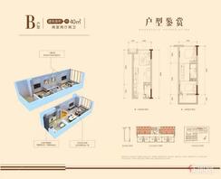 【B户型40㎡】2室2厅2卫1厨