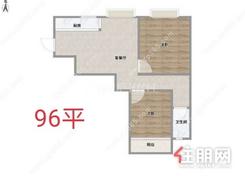 【96㎡户型图】2室2厅1卫1厨