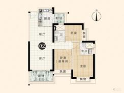 【3室2厅2卫户型】3室2厅2卫1厨2阳台