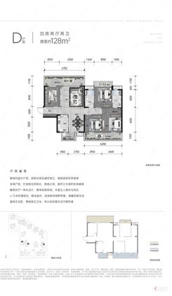 【D户型128㎡】4室2厅2卫1厨3阳台