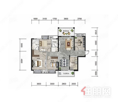 【D户型】4室2厅2卫1厨2阳台