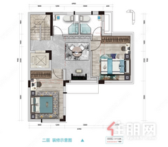 【合院户型二层】4室2厅4卫1厨