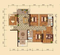 【15-0403户型】5室2厅2卫1厨1阳台