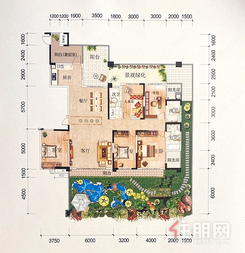 【231.11㎡4+N房的B2户型】4室2厅3卫1厨3阳台