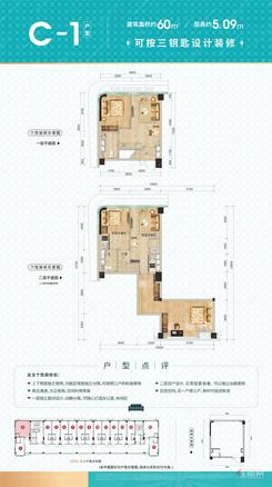 【C1户型-60㎡】