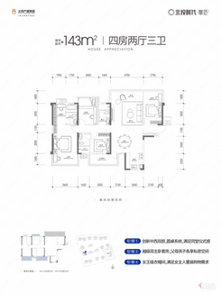 【北投时代·峯范143㎡】4室2厅3卫
