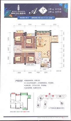 【3#A户型】4室2厅2卫1厨2阳台