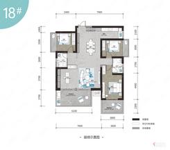 【18号楼-D2户型148㎡】4室2厅2卫