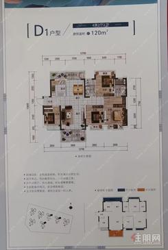 【D1户型】4室2厅2卫1厨1阳台