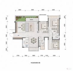 【105㎡】4室2厅2卫1厨1阳台