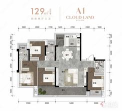【A1户型】4室2厅2卫1厨2阳台