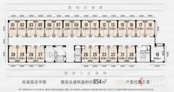 【叁仟悦公寓楼层平面图】