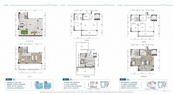 【叠墅A1户型 建面约192㎡ 】4室2厅3卫1厨2阳台