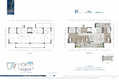 【叠墅B1户型 建面约192㎡ 】4室2厅3卫1厨2阳台