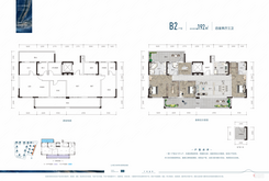 【叠墅B2户型 建面约192㎡ 】4室2厅3卫1厨2阳台