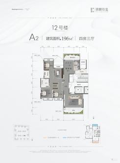 【A2户型196㎡】4室3厅3卫1厨2阳台