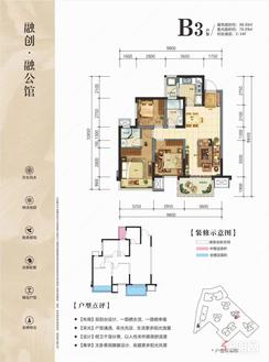 【B3户型】3室2厅2卫