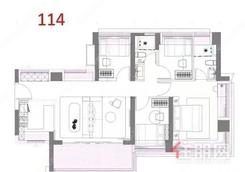 【114㎡4房】4室2厅2卫1厨