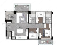 【110㎡3+1房】4室2厅2卫1厨2阳台