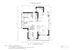 【C1户型89㎡三房】3室2厅1卫1厨