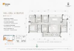 【润府128㎡4+1房2厅2卫】5室2厅2卫1厨1阳台