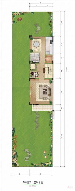 【17#楼C1一层平面图-228】