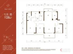 【B1户型128㎡四房】4室2厅2卫1厨2阳台