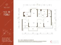 【B4户型128㎡四房】4室2厅2卫1厨2阳台