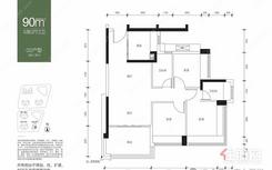 【90㎡ 02户型】3室2厅2卫1厨1阳台