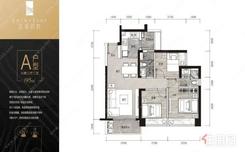 【A户型】3室2厅2卫1厨2阳台