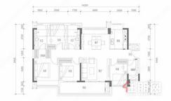 【128㎡四房两厅两卫】4室2厅2卫1厨2阳台