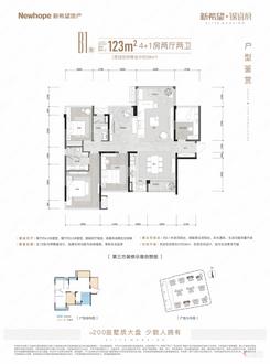 【二期B1-123平】5室2厅2卫1厨2阳台