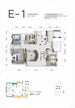 【E1-168至173㎡】5室2厅3卫1厨2阳台