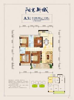 【A3户型】4室2厅2卫1厨1阳台
