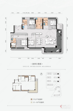 【F户型】4室2厅3卫1厨1阳台