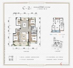 【C2户型】3室2厅2卫1厨2阳台