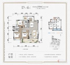 【D6户型】3室2厅2卫1厨2阳台
