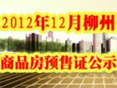2012年12月柳州11个项目取得预售证 环比上涨359.7%